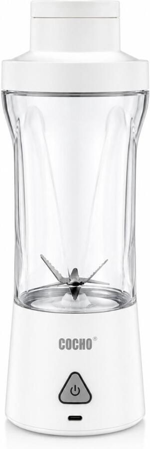 Cocho Blender To Go Smoothie Maker 650ML Oplaadbare Mini Blender Smoothies & Shakes Draadloos & Draagbaar Fruit Mixer USB Oplaadbaar
