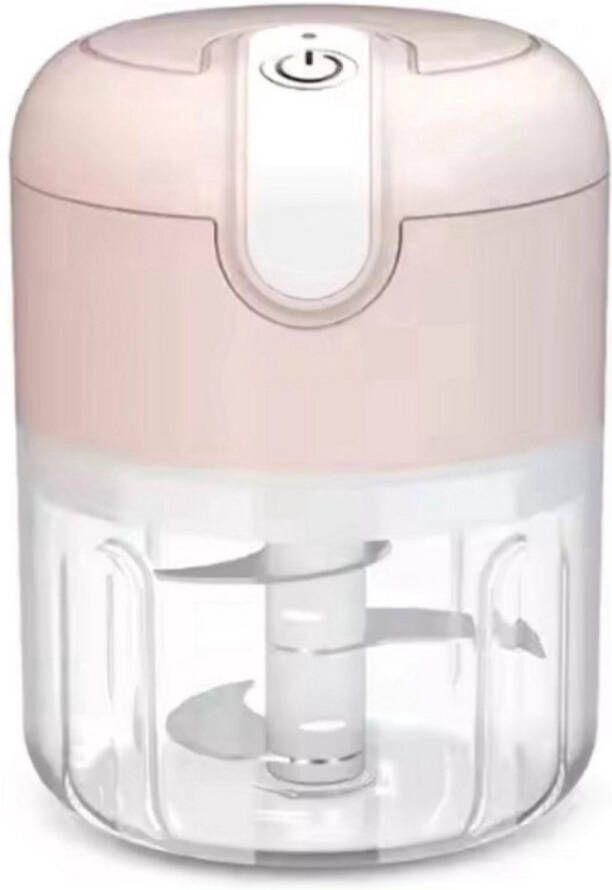 Cocho Hakmolen elektrische USB oplaadbal Mini Portable Chopper 250ml Roze Groentesijder