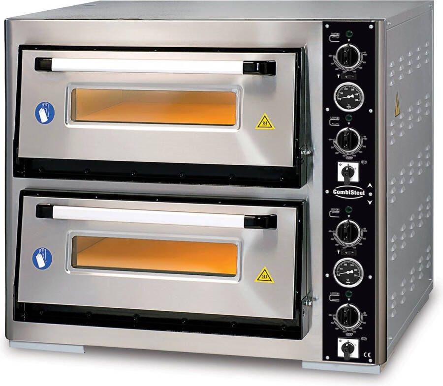 Combisteel Pizzaoven 2x 4 Pizza's ø300mm 400v 890x810x765mm Horeca Oven