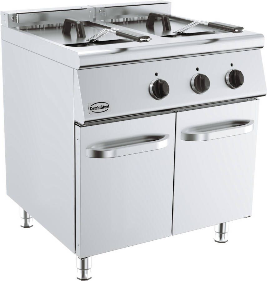 Combisteel Base 700 Friteuse 2x 10L 400V Aftapkranen 800x700x900mm Horeca friteuse