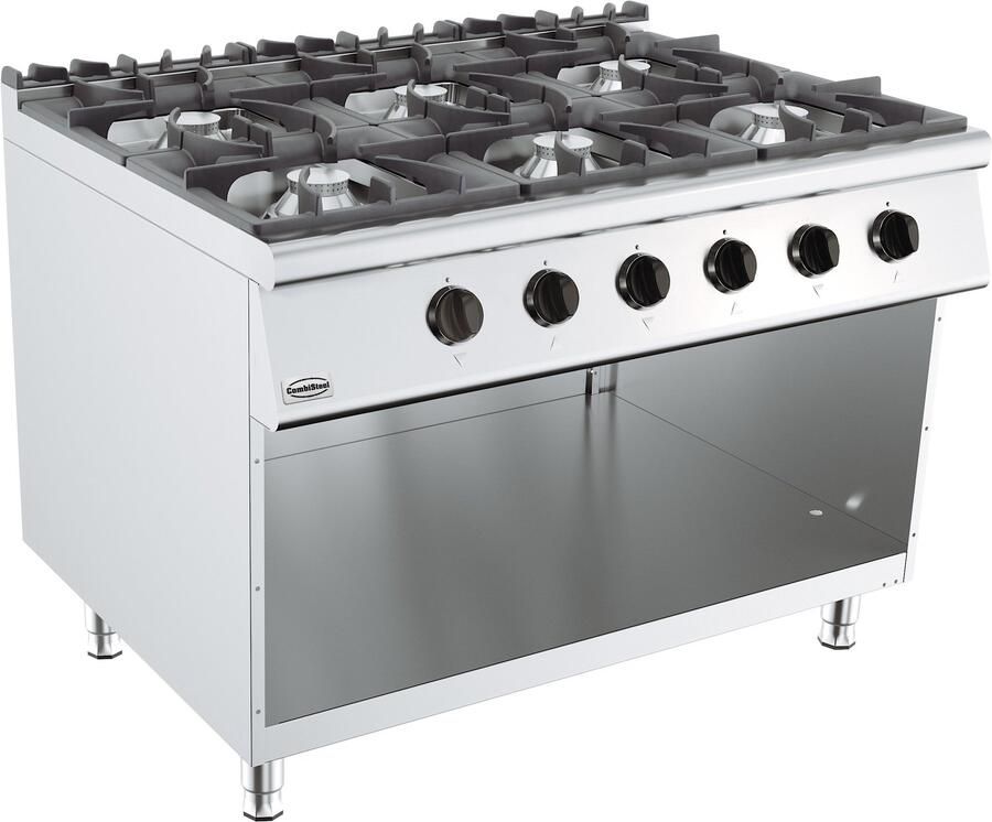 Combisteel BASE 900 GASKOOKUNIT 6 BR. 7178.3010 Horeca & Professioneel