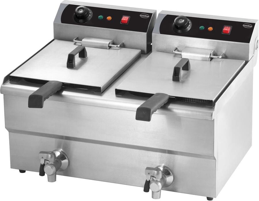Combisteel Elektrische Tafelfriteuse 2X8 L 7455.1005 Horeca & Professioneel Horeca & Professioneel