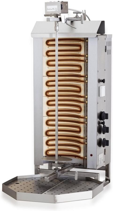 Combisteel Professionele Gyros Doner Grill Elektrisch Motor Boven 6 Hittezones 7049.0025 Horeca