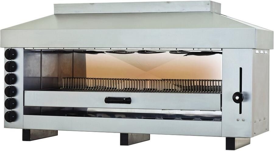 Combisteel Professionele Salamander Gas 6 Zones Horeca grill
