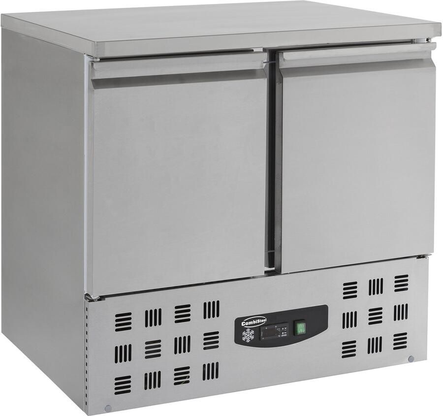 Combisteel Vrieswerkbank 2 Deurs Geheel RVS Met Bovenblad -10°C tot -20°C 943x700x855mm Horeca Oven