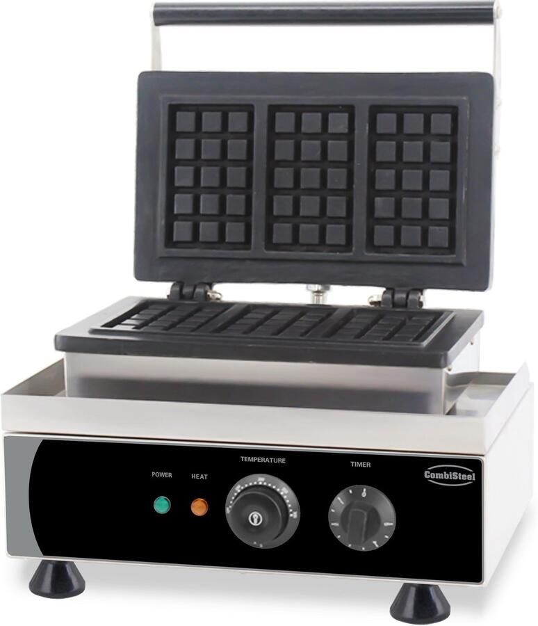 Combisteel WAFELIJZER 3ST BRUSSELSE WAFEL 7540.0060 Horeca & Professioneel
