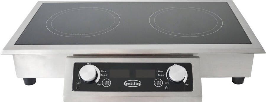 Combisteel Inbouw Inductie Kookplaat 2 Zones Alleen Geschikt Voor Inductie Pannen - Foto 2