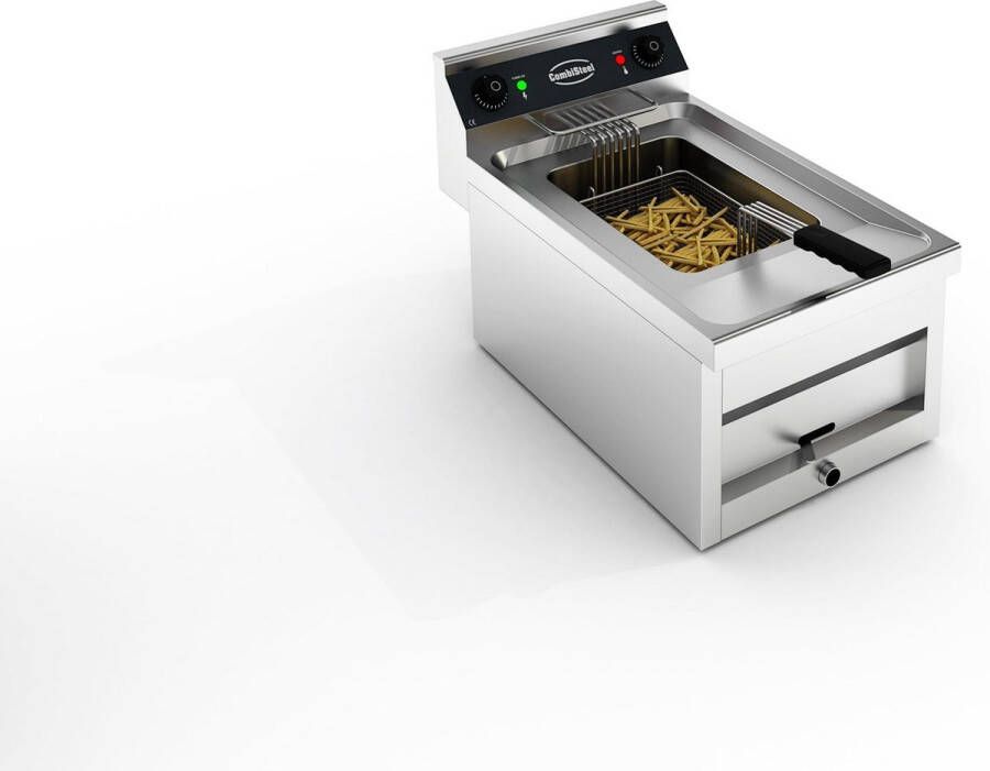 Combisteel Professionele Horeca Tafelfriteuse 1x12L. 9kW. Elektrisch
