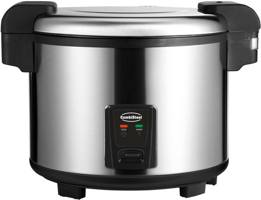 Combisteel Rijstkoker RVS 14 Liter Water 5 4 liter Ongekookte Rijst 30 Cups Met Maatbeker RC-54