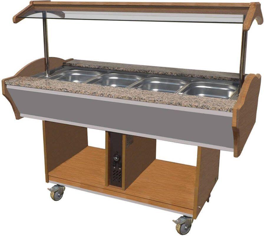 Combisteel Professionele Etagere Keramisch Verwamd 2 Niveaus 2000