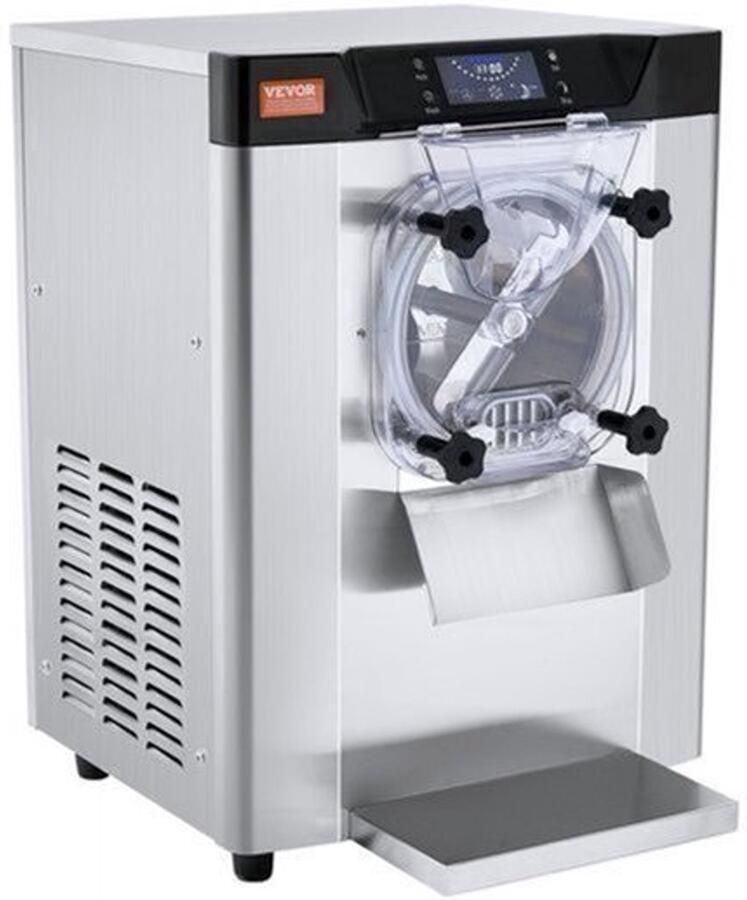 Commerciële Ijsmachine Enkele Smaak 12 Liter Per Uur Capaciteit 4 5 Liter RVS Cilinder RVS Behuizing Voor IJssalons En Cafés