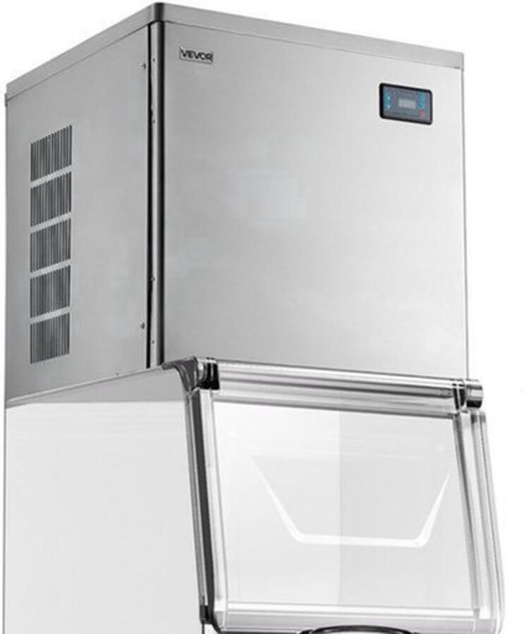 Commerciële Ijsmachine Hoofdeenheid 204 Kg Per Dag RVS Behuizing Zelfreinigend Voor Restaurants Bars Cafés Hotels