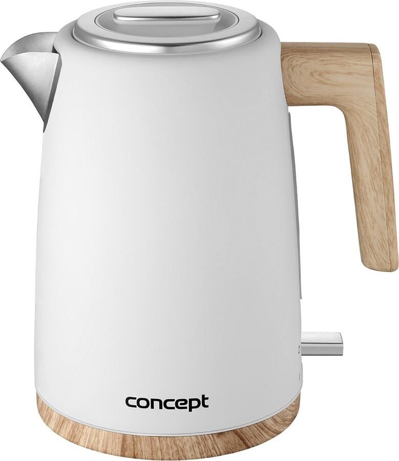 Concept RK3315 Waterkoker 1 7L 2200W roestvrij staal Wit