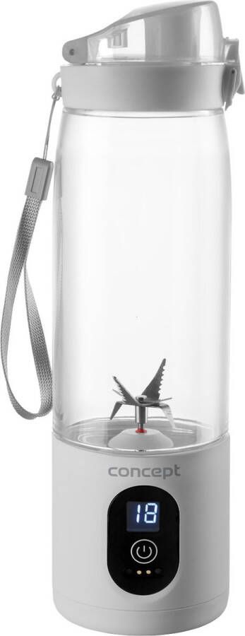 Concept SM4000 FitMake Draagbare Blender 600ml oplaadbaar Smoothie maker Blender To Go Wit