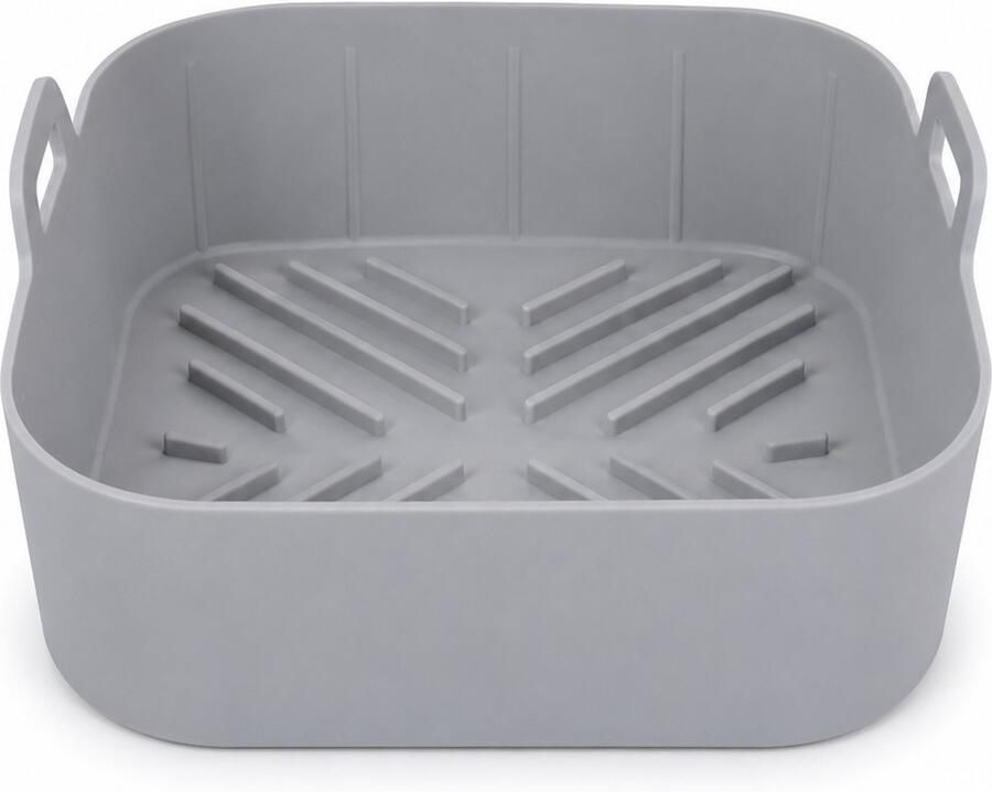 Consumerce Siliconen Airfryer Mandje XXL 21CM Vierkant Bakvorm Bakje Bakjes Accessoires