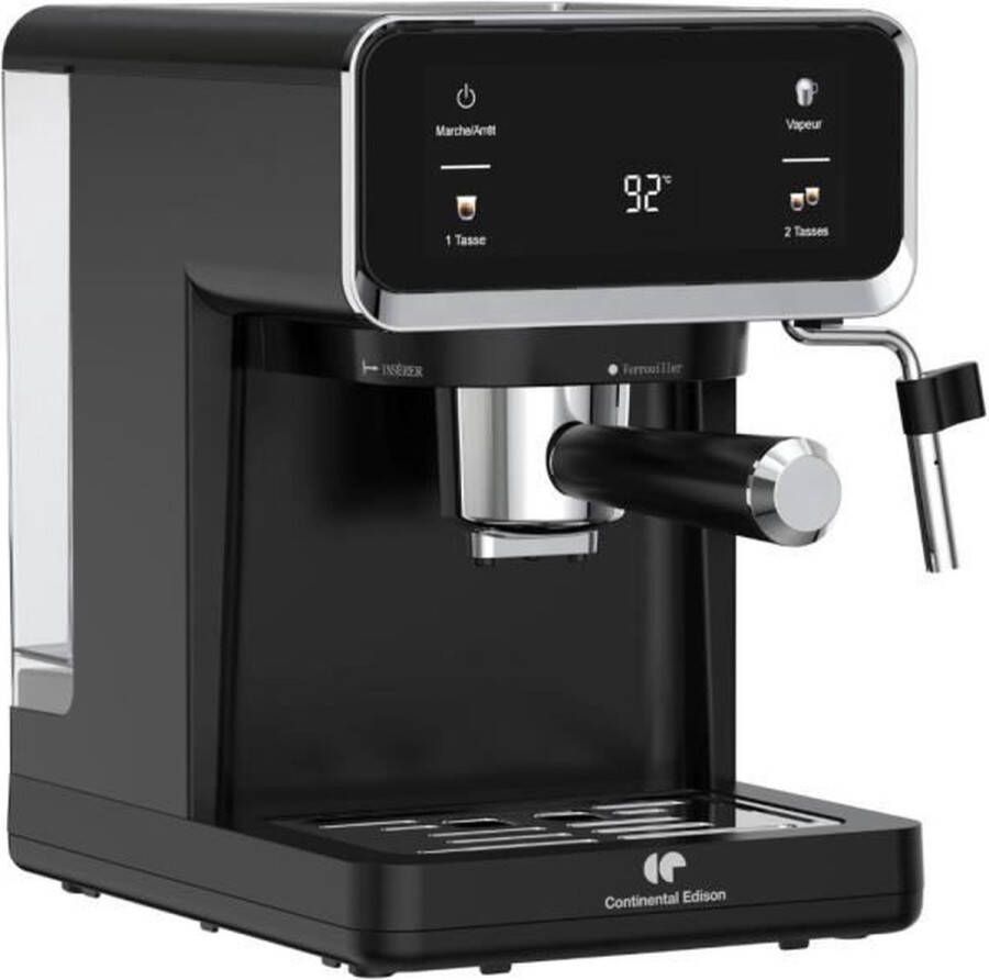 Continental Edison CEME19B Espressomachine 950 Watt Zwart