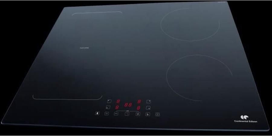 Continental Edison 4-zone inductiekookplaat CETI4ZFLEX3 Flex 7200W 4 boosters zwart