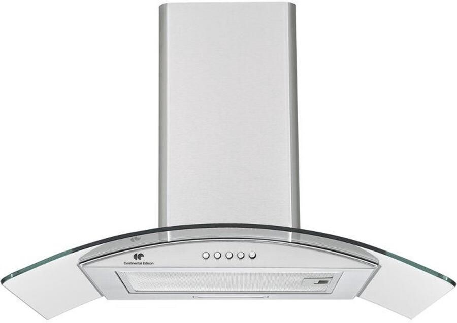 Continental Edison Decoratieve kap CEH60GS2 Klasse A 60 x 47 x 50 84 cm Roestvrij staal glas