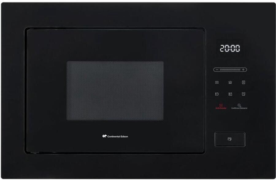 Continental Edison Inbouwmagnetron zonder draaiplateau Flatbed CEMO26GEFB Zwart 1450 W 26 L 59 5 x 36 9 x 38 2 cm - Foto 2