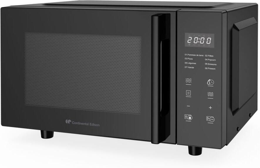 Continental Edison Magnetron zonder draaiplateau Platbed Grill CEMO23FB 1280 W B49 2 x H29 7 x D34 8 cm 23L Zwart