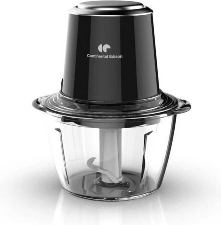 Continental Edison CEMH01 Mini Chopper glazen kom zwart