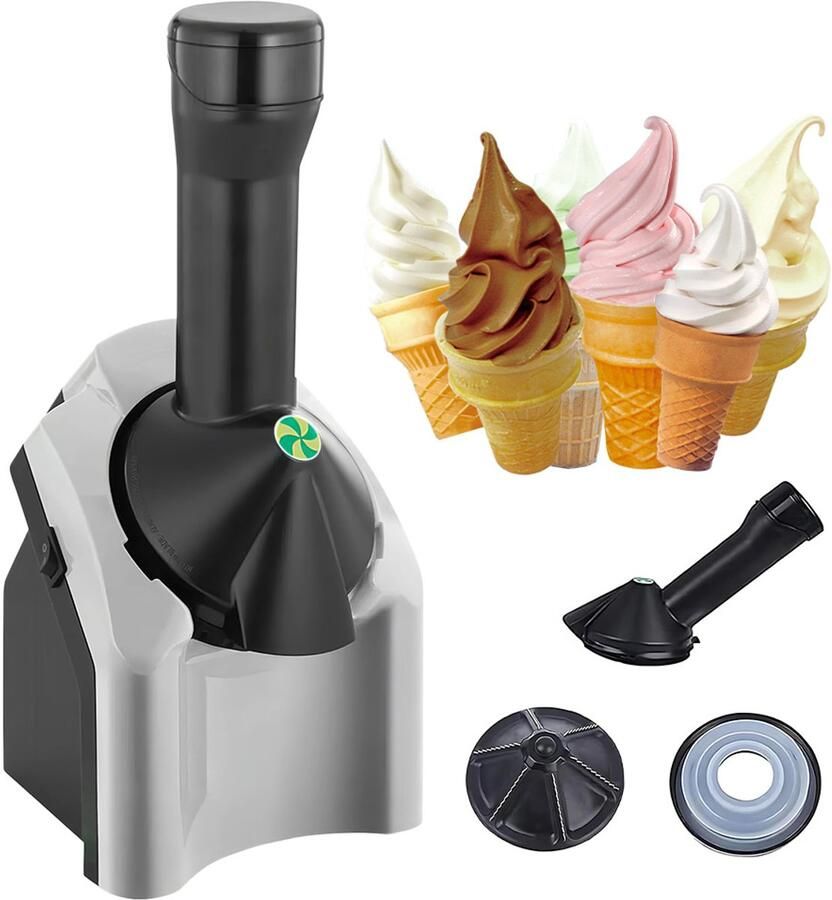 COOAU Ice Cream Ijsmachine met Fruit Ijsmachine en Sorbet Zeer Eenvoudig Te Bedienen 100% Natuurlijk Glutenvrij Ideaal Voor Smoothies