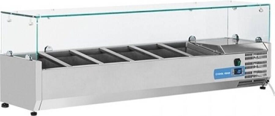 Cool Head opzet koelvitrine Gastronorm 6x 1 4