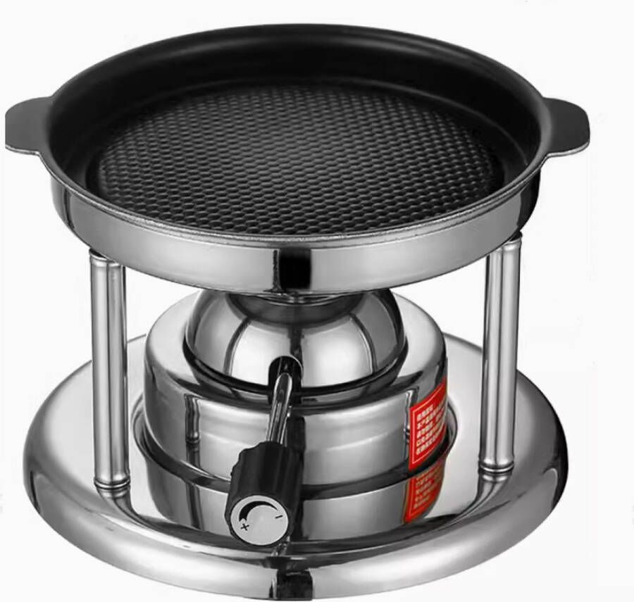 Coolgods Eenpersoons gourmet bakplaat rechaud op gas compact en draagbaar