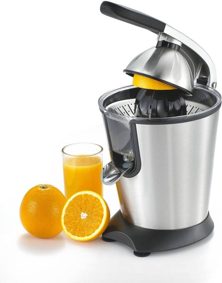 CoolHome CP26 Citruspers met hendel Elektrische Sinaasappelpers en Citroenpers Met uitloop en druppelstop RVS - Foto 2