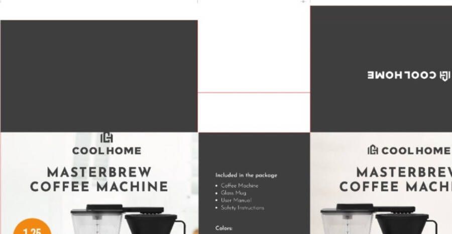 CoolHome Masterbrew koffiezetapparaat Filterkoffie Met blooming functie RVS - Foto 3