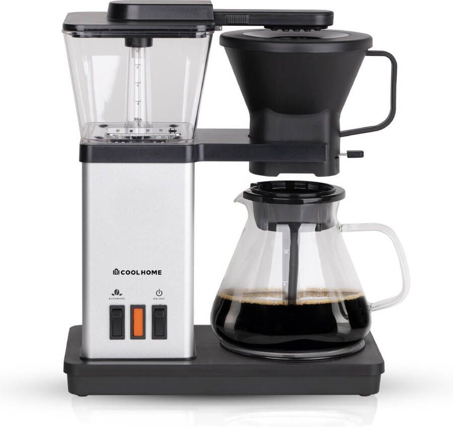 CoolHome Masterbrew koffiezetapparaat Filterkoffie Met blooming functie RVS