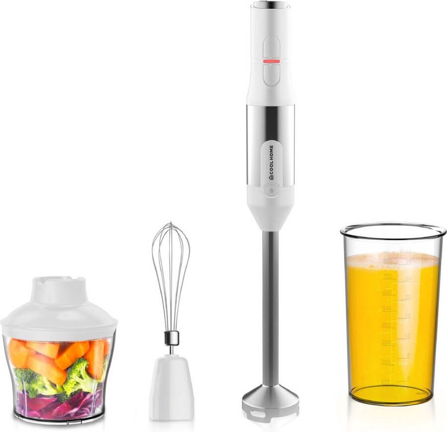 CoolHome Powerblend M2 staafmixer 5-in-1 staafmixer Set 1200W -Wit - Foto 1