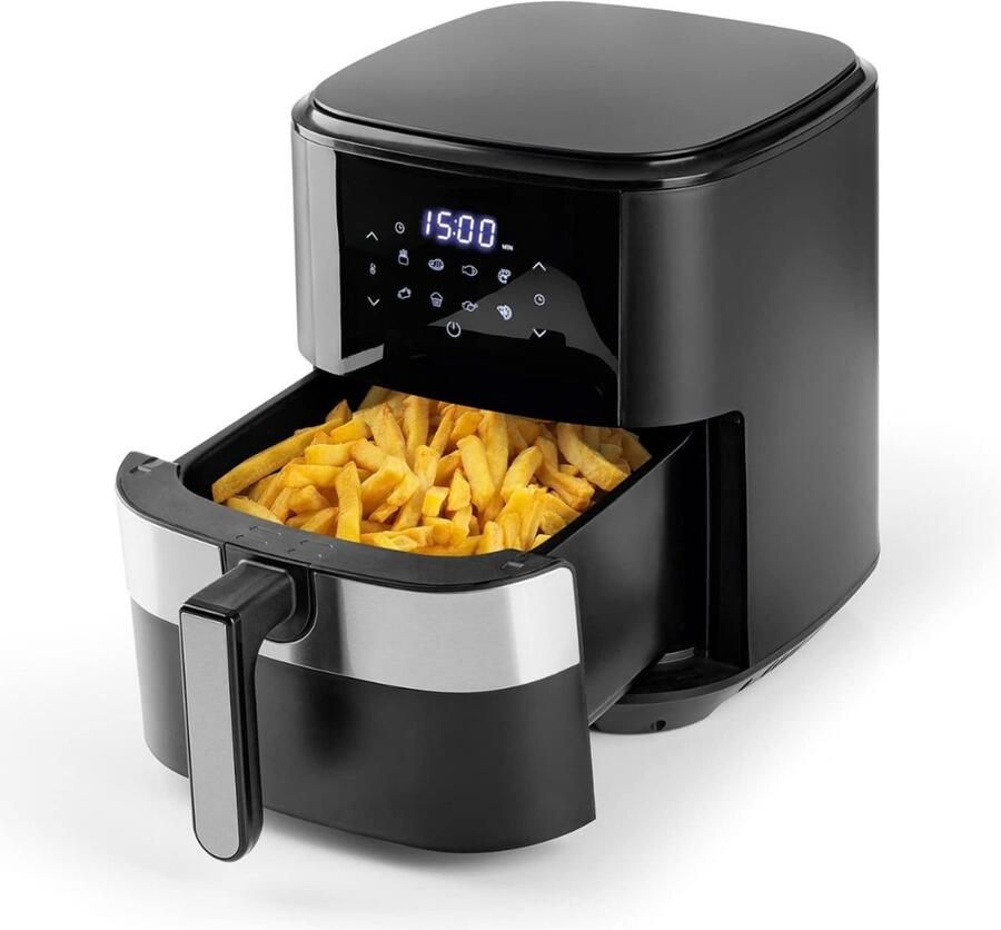 Core Airfryer xl Airfryer xxl Heteluchtfriteuse Zwart- 30cm x 39cm x 34cm
