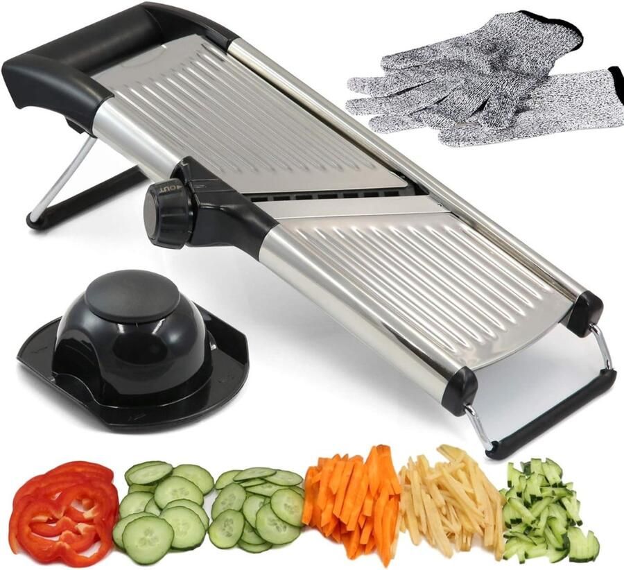 Core Groentesnijder Machine Groentesnijder Electrisch Groentensnijder Electrisch Roestvrij staal 17cm x 6cm x 42cm