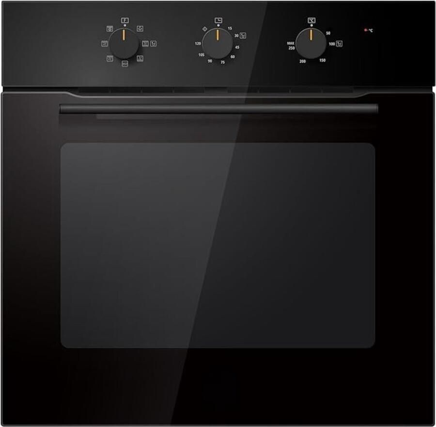 Core Inbouwoven Kookboek Zwart 43cm x 60cm x 60cm