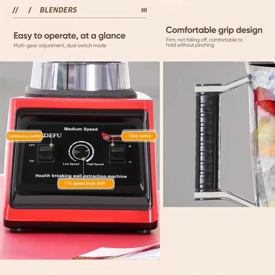 Corenia 3-in-1 Mixer – Keukenmixer – Blendermachine – Smoothiemaker – Milkshakemixer – 700W Krachtige Motor – 15 Snelheidsstanden – 3 Mengkommen (3L 1 5L 0 5L)