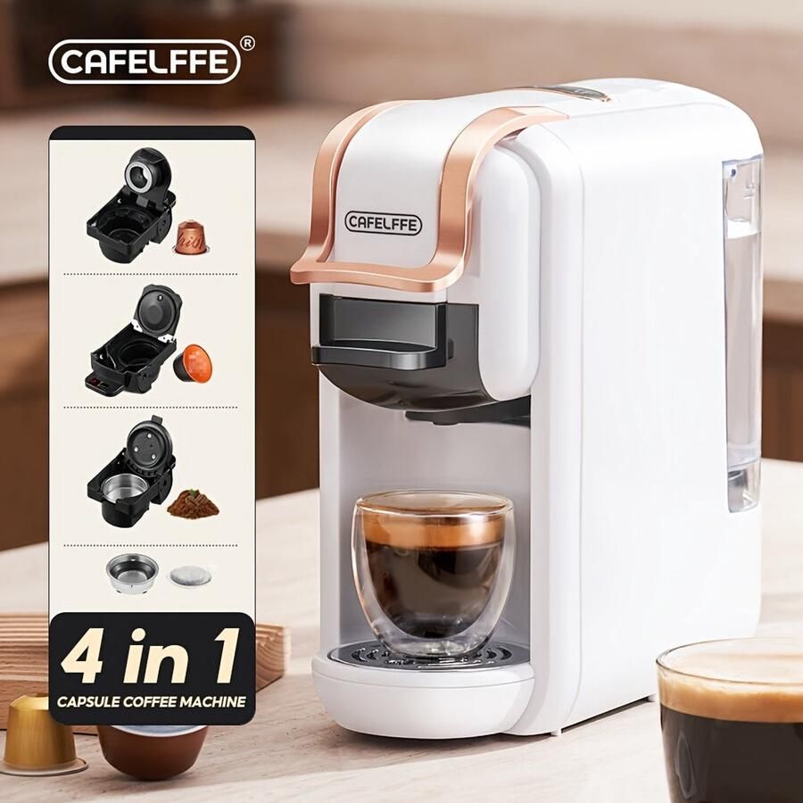 Corenia 4-in-1 Koffiemachine – Capsuleapparaat – Espressozetter – Koffiezetapparaat – Hot & Cold Brew Machine – 19 Bar Pompdruk – Afneembaar 0 6L Waterreservoir
