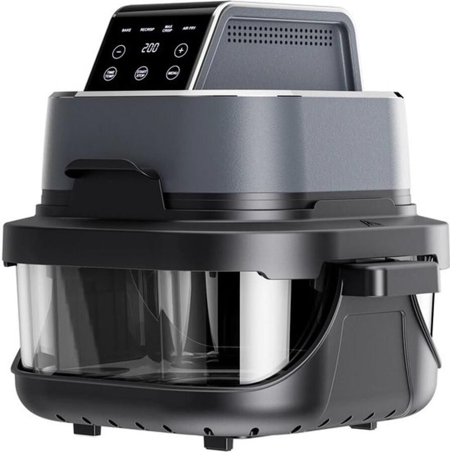 Corenia Airfryer – Heteluchtfriteuse – Friteuse – Air Fryer – Heteluchtoven – 4 Liter Inhoud – Glas Kijkvenster – 1500 Watt