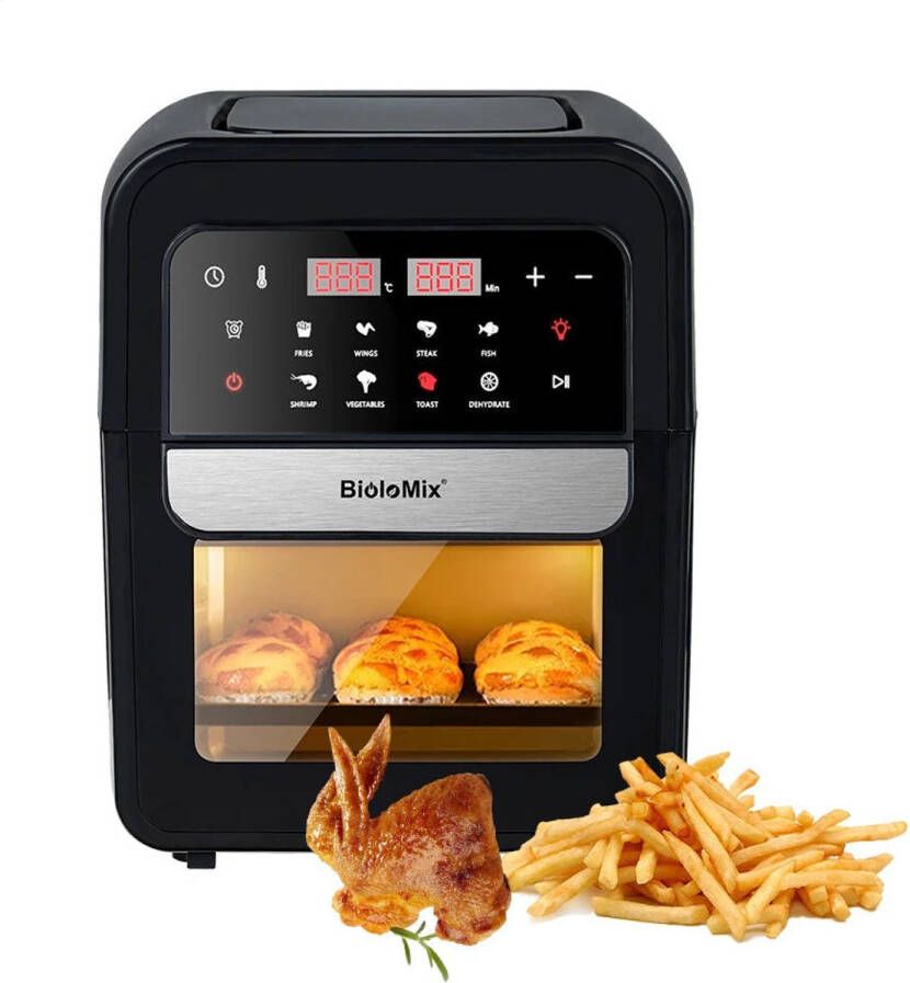 Corenia Airfryer – Heteluchtfriteuse – Multifunctioneel – 7 Liter – 8 Functies – Digi Touchscreen – RVS Binnenkant
