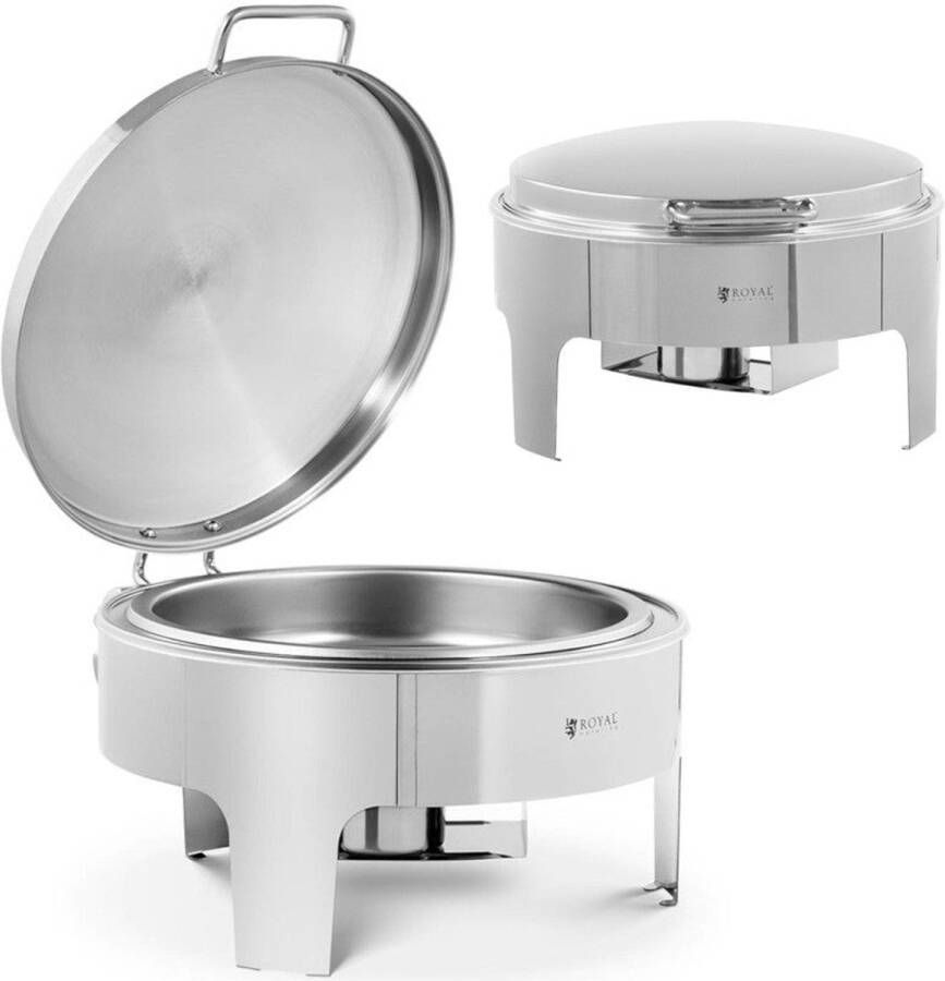 Corenia Bain Marie – Buffetwarmer – Voedselwarmer – Warmhoudplaat – Warmhoudschaal – RVS 5 8 Liter – Veilig Waterbad Zonder Elektriciteit