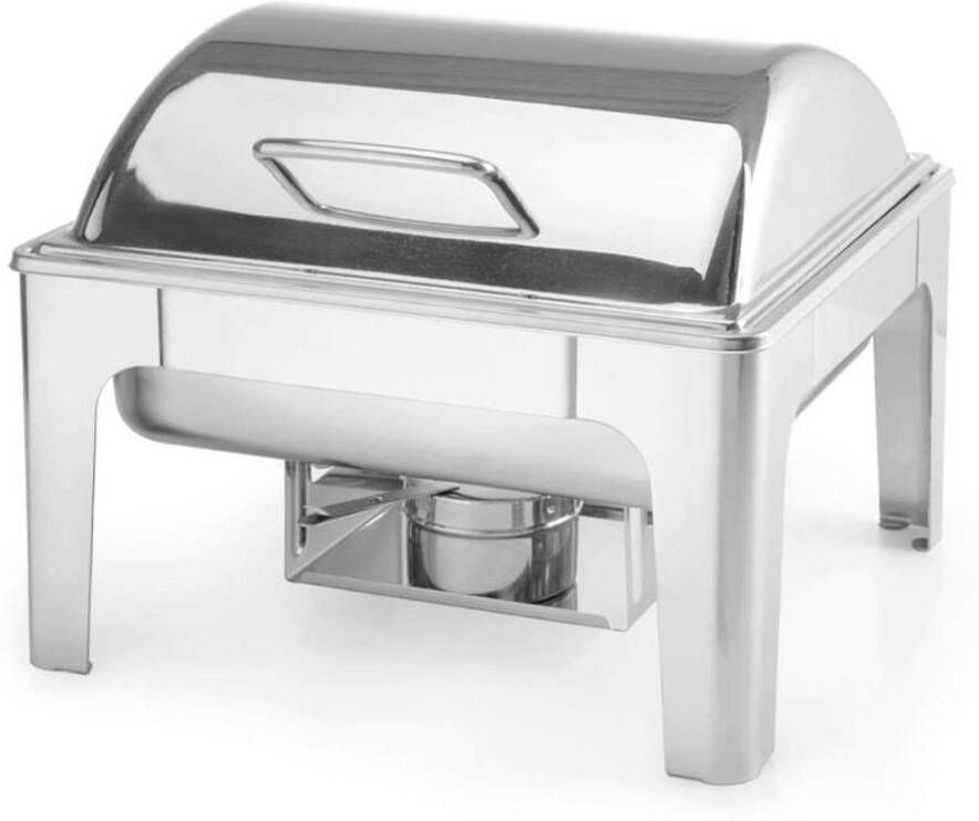 Corenia Bainmarie – Warmhouder – Buffetwarmer – Warmhoudplaat – Chafing Dish – RVS Gepolijst – GN 2 3 – 6 Liter Capaciteit – Zonder Elektriciteit