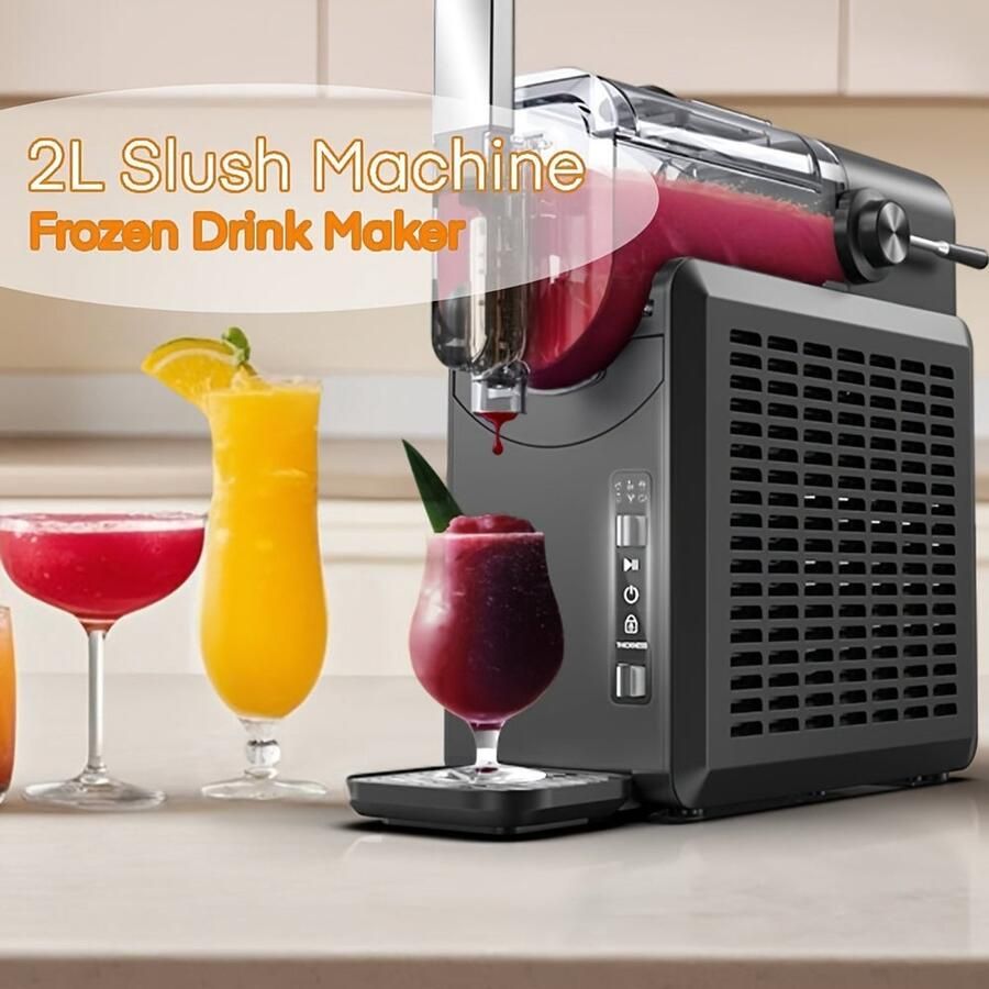 Corenia Bevroren Drankjes Machine – Slushmaker – Smoothie Maker – Milkshake Machine – 2 Liter Volume – Snelle Invries Technologie – Zelfreinigend Systeem