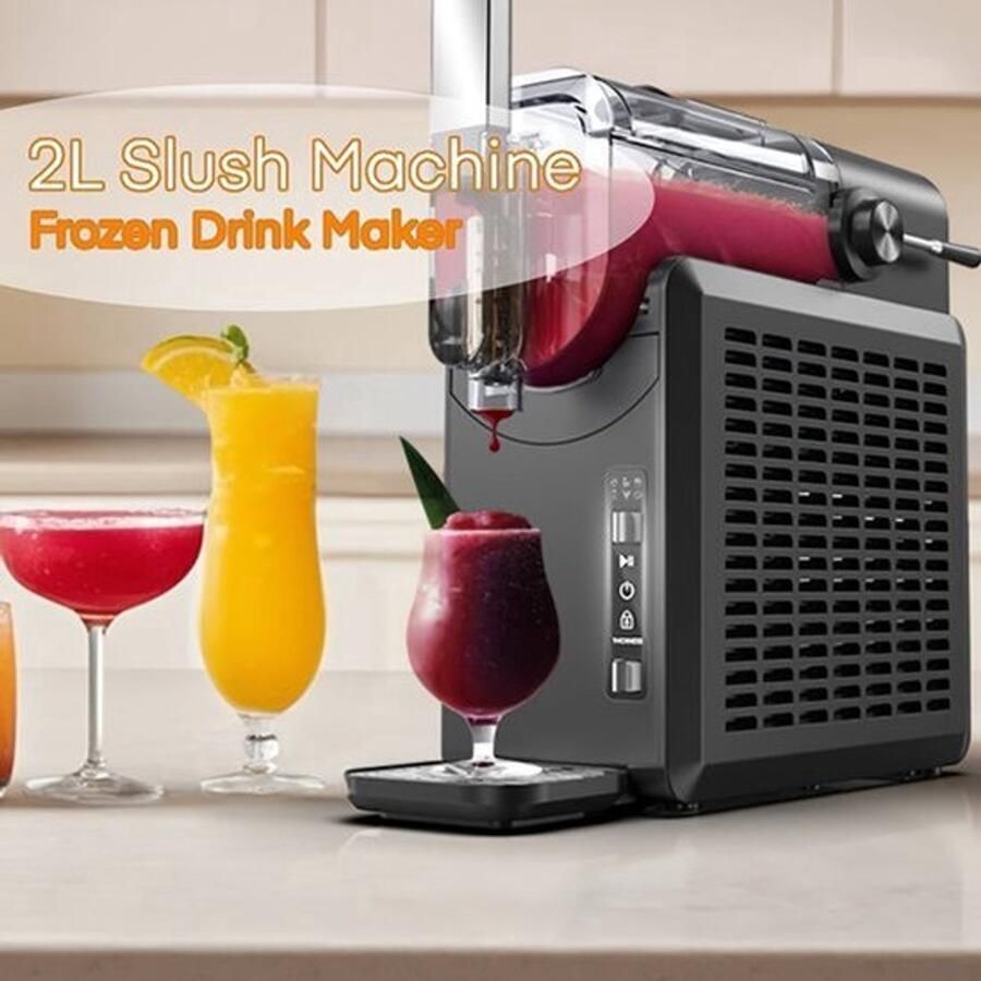 Corenia Bevroren Drankjes Machine – Slushmaker – Smoothie Maker – Milkshake Machine – 2 Liter Volume – Snelle Invries Technologie – Zelfreinigend Systeem
