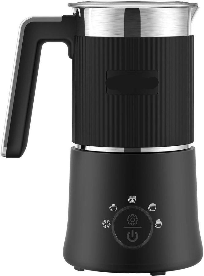 Corenia BioloMix Elektrische Melkopschuimer en Stomer 5-in-1 Stil en Automatisch voor Warm en Koud Melkschuim Perfect voor Latte Cappuccino en Macchiato