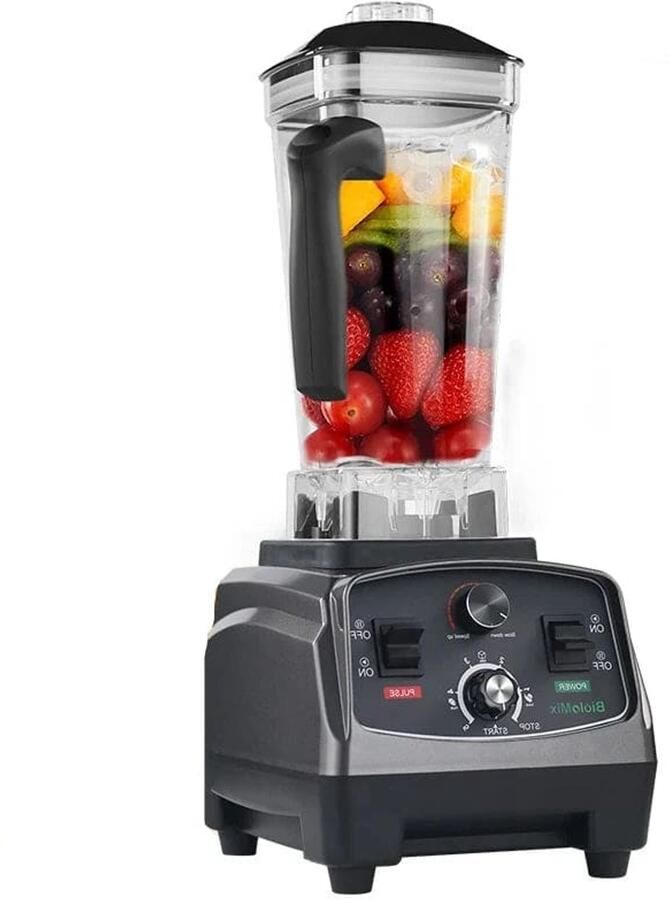 Corenia Biolomix Multifunctionele Keukenmachine 36000rpm 240V 2200W 3HP Draagbare Juicer Blender Persoonlijke Smoothie Mixer Voedsel Chopper En Droge Molen ABS Titaangrijs