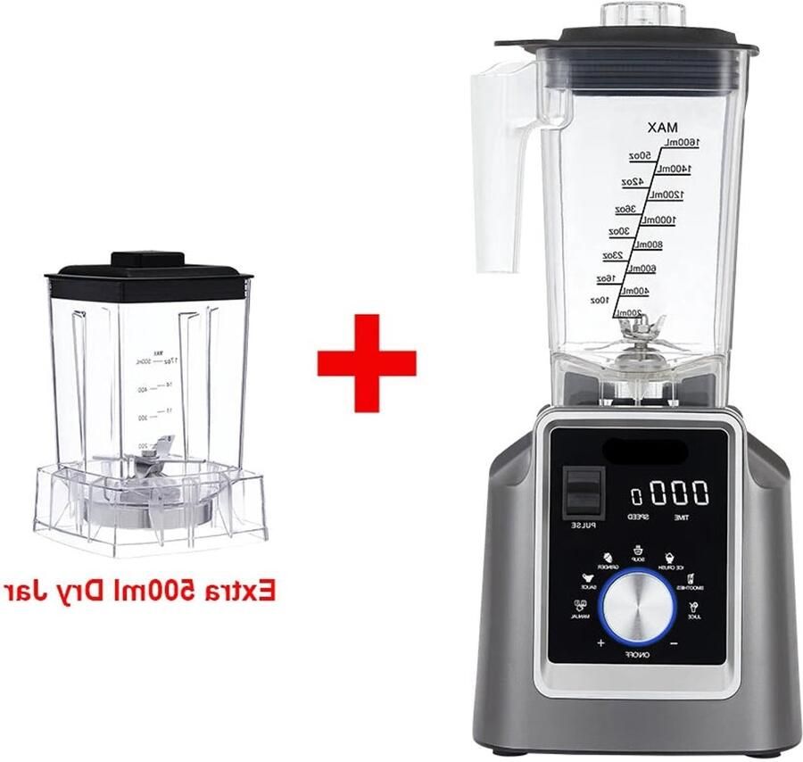 Corenia Blender 2200W Foodprocessor Krachtige Keukenblender 6 Automatische Programma s 2L BPA-vrije Kan Voor Smoothies Soepen IJshakken