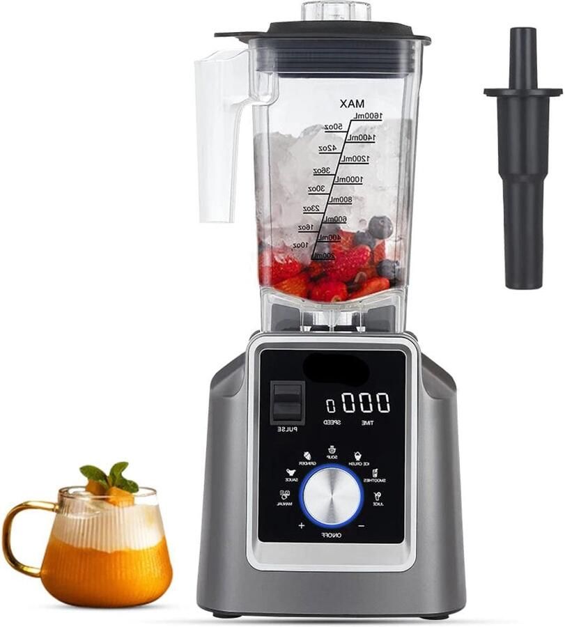 Corenia Blender 2200W Foodprocessor Krachtige Keukenblender 6 Automatische Programma s 2L BPA-vrije Kan Voor Smoothies Soepen IJshakken