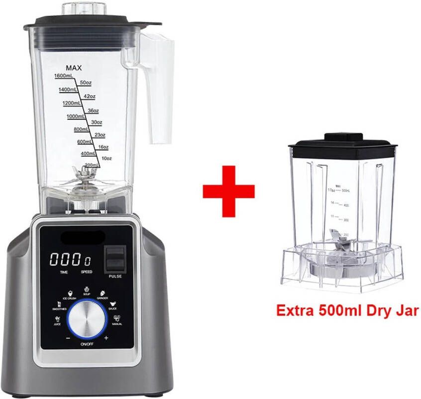 Corenia Blender 2200W Foodprocessor Krachtige Keukenblender Voor Smoothies Soepen IJshakken 2L BPA-vrije Kan 6 Automatische Programma s