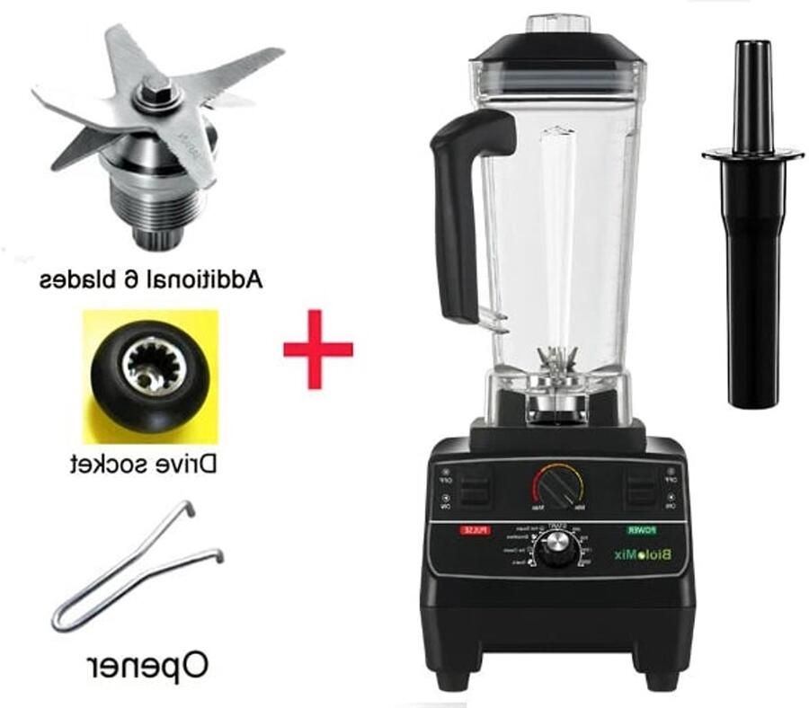 Corenia Blender 2L BPA-vrij Jar 2200W Foodprocessor Pre-geprogrammeerde Instellingen Variabele Snelheid Ideaal voor Smoothies IJs en Soepen Grote 2L capacitei