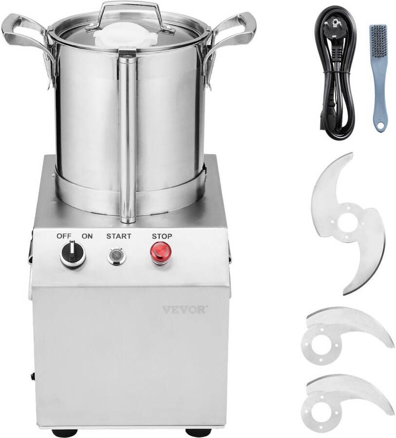 Corenia Blender – Foodprocessor – Groentesnijder – Hakmolen – Keukenmachine – 4L Inhoud – Roestvrijstalen S-messen – 550W Krachtige Motor